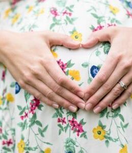 Pregnant flowery dress rk