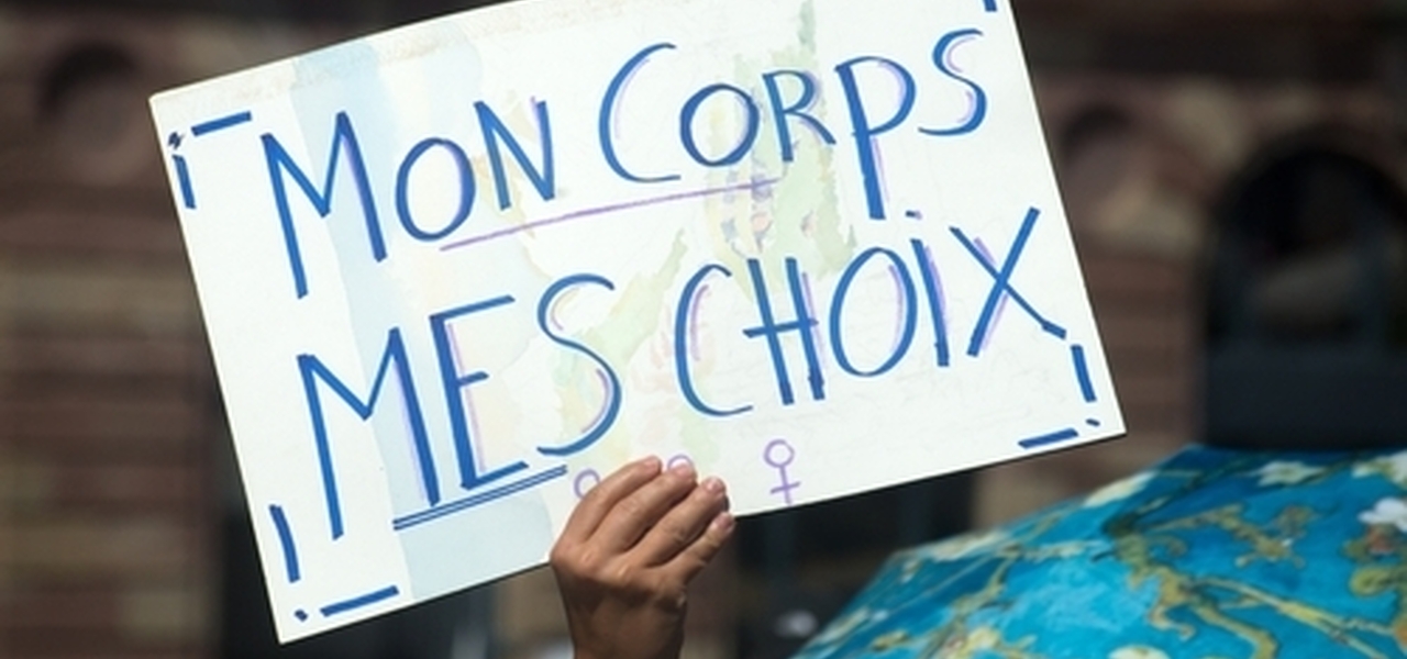 Abortion france my body my choice protest