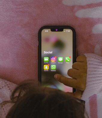 Phone in bed