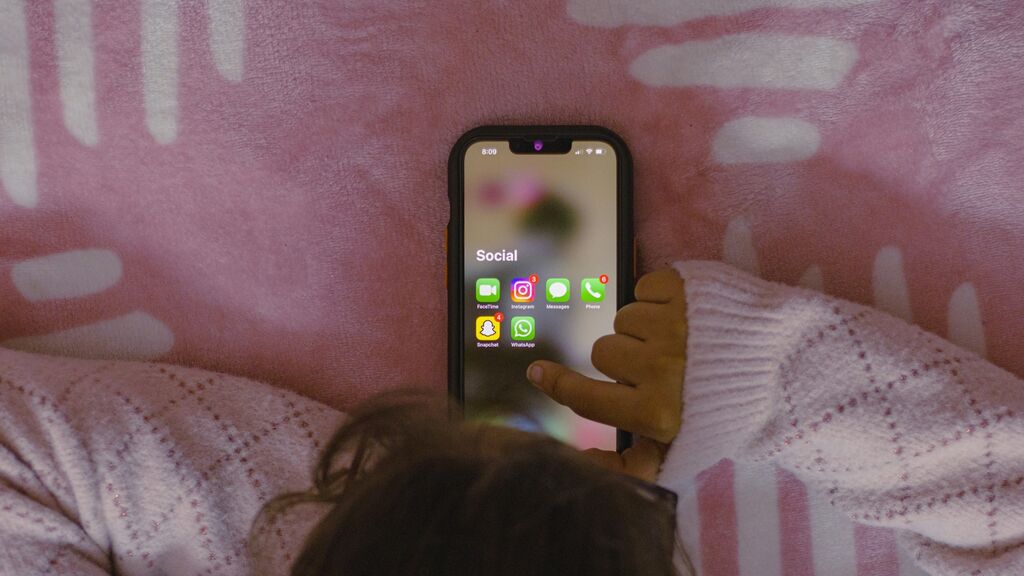Phone in bed