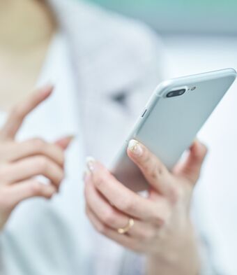Woman on phone