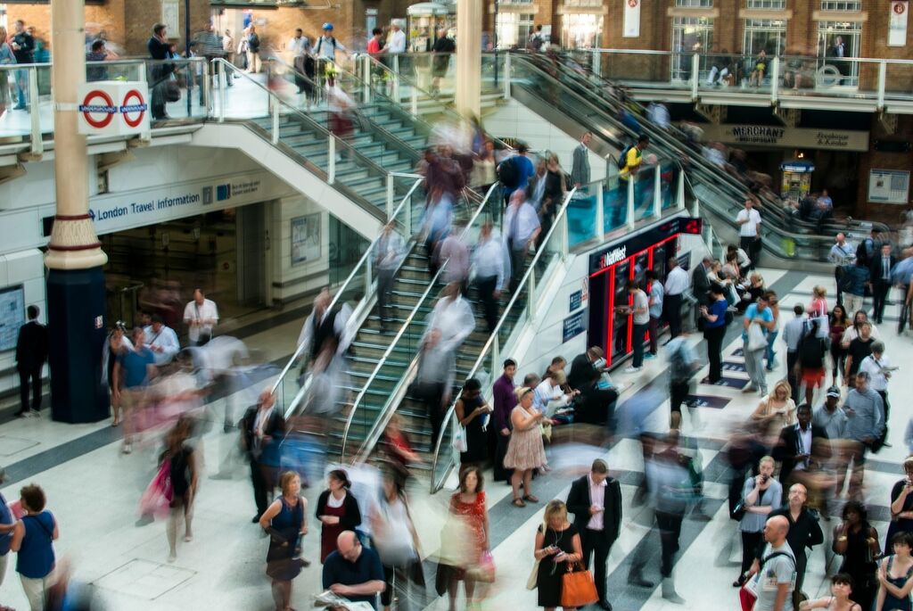 Commuters job London rail