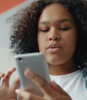 Social media teenager phone