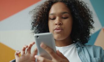 Social media teenager phone