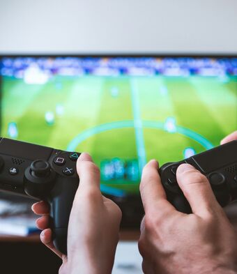 Video game controller football fifa