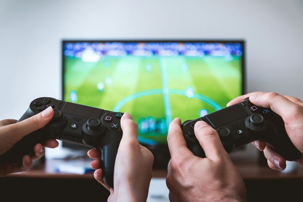 Video game controller football fifa