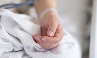 Hand hospital medical dying