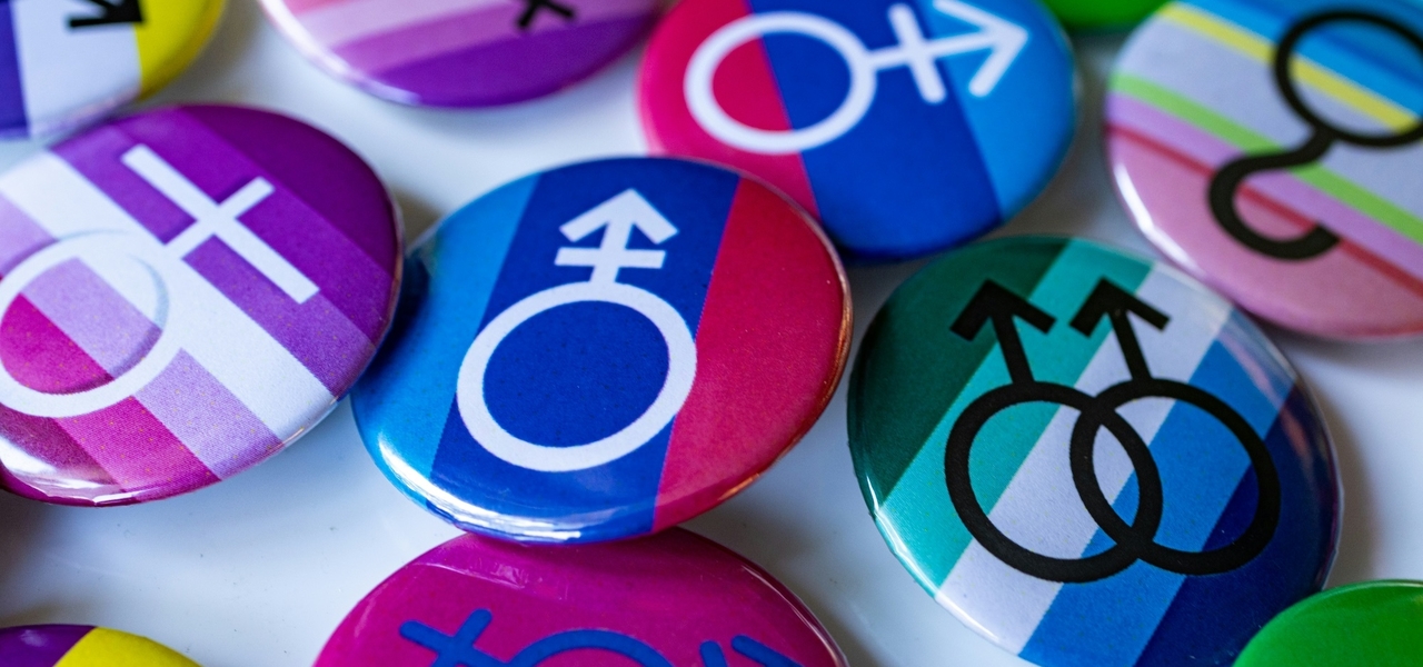 Transgender pride buttons badges