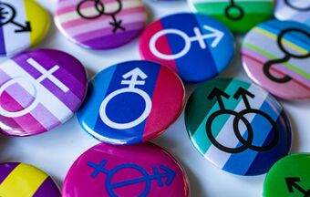 Transgender pride buttons badges
