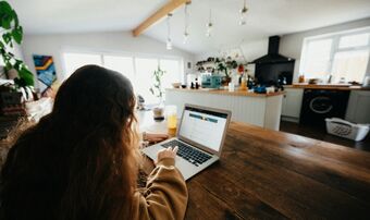Child laptop homework