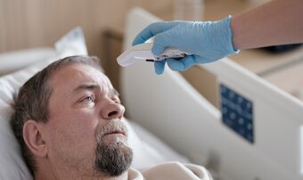Man hospital bed